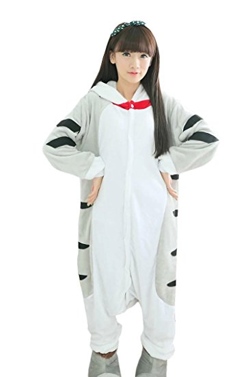 LATUD Unisex Animal Comfort Flannel Onesie Pajama for Holloween, Party, Homewear