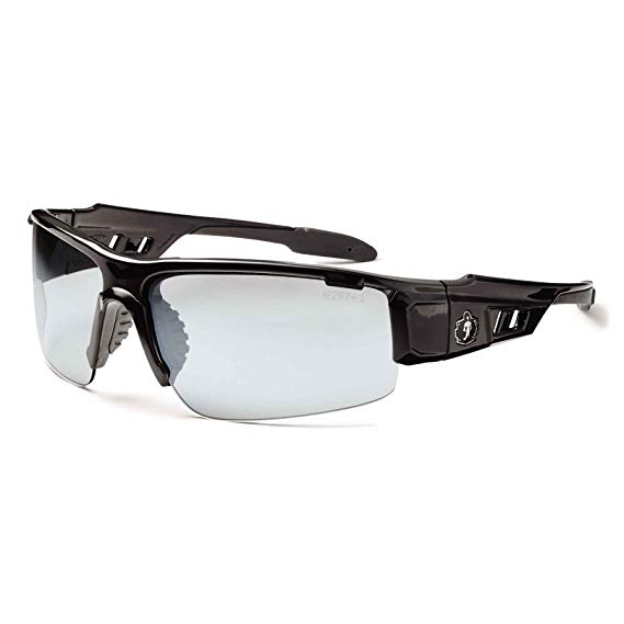 Ergodyne Skullerz Dagr Anti-Fog Safety Glasses-Black Frame, In/Outdoor Lens