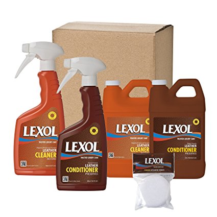 Lexol 0923 Leather Care Kit with Sponges