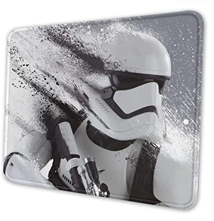 Star Wars Mouse Pad Mouse Mat with Stitched Edge Non-Slip Rubber Base Large Mouse Pads for Laptops Computers and PCs 12" X 10" X 0.12" Inches