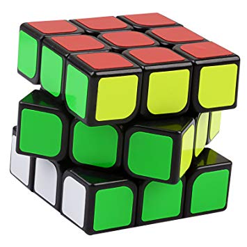 YJ Guanlong Magic Cube Black 3 x 3 x 3