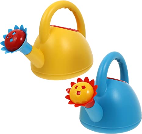 DOITOOL 2pcs Toys Watering Can Plastic Watering Can Home Garden Watering Can Kids Beach Bath Toy Kids Outdoor Role Play Toy