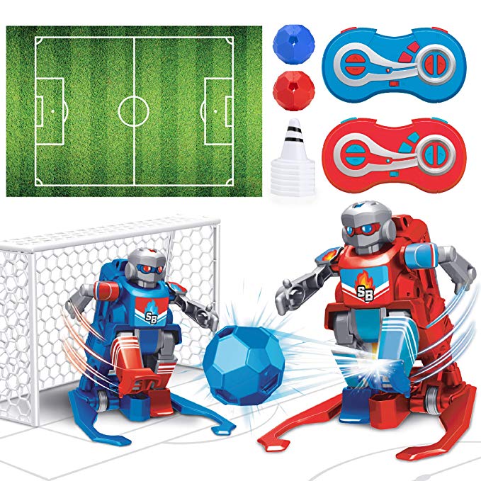 USA Toyz Soccer Bots Robot Kids Toys - Soccer Robots for Kids, RC Game with 2 Remote Control Robot Toys (Red and Blue)