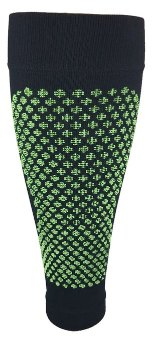 Amp Running Unisex Athletic Compression Sleeves Black/Green