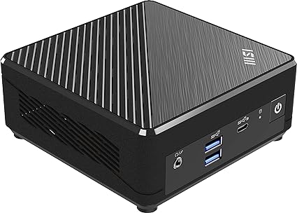 MSI Cubi N ADL Mini PC: Intel Celeron N100, 4GB RAM, 128GB SSD, Black, Windows 11 Pro Entry: ADL-021US