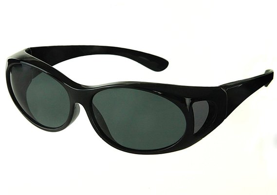 LensCovers Sunglasses - Wear Over Prescription Glasses Size Small with Polarization