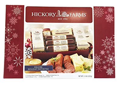 Hickory Farms Deluxe Holiday Favorites, 1.38lb, with 3 Summer Sausage, Cheese & Crackers