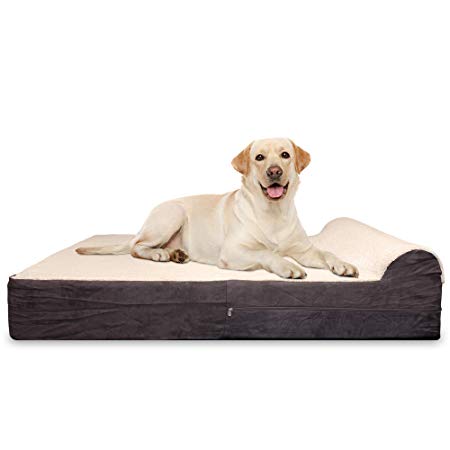 KOPEKS - Orthopedic Memory Foam Dog Bed with Pillow