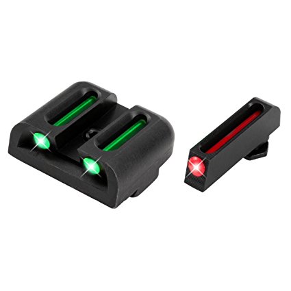 Truglo Fiber Optic Handgun Sight Set - Glock High Red/Green