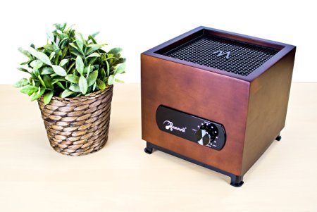 Mammoth Q3® UV-C & PlasmaWave Air Purifier Clean Air for Germ & Viruses Reduction w/ HEPA, Carbon & PCO - Walnut Color