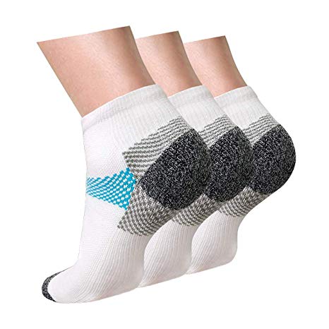 Compression Socks Plantar Fasciitis for Women Men (3/5/7 Pack), 8-15 mmhg Athletic Sock Arch Support Flight Travel Nurses