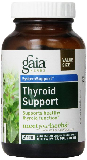 Gaia Herbs Thyroid Support Liquid Phyto-Capsules 120 Count