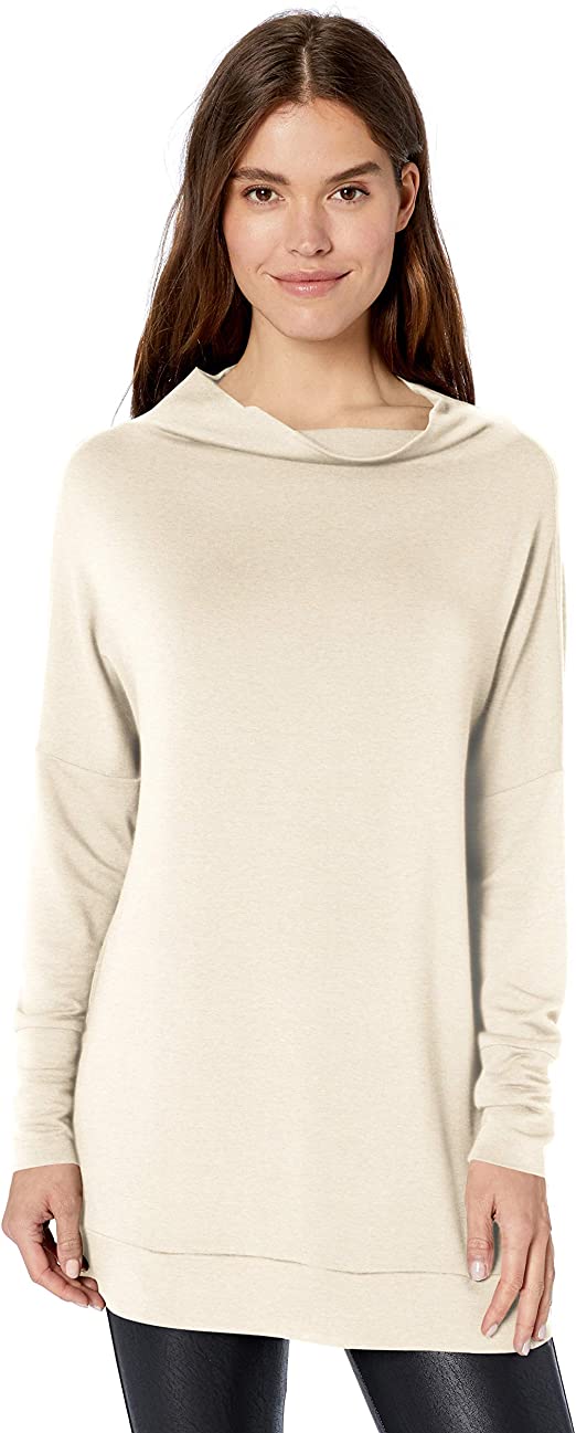 Amazon Brand - Daily Ritual Women's Supersoft Terry Modern Funnel-Neck Tunic