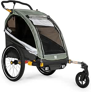 Burley D’Lite X, 1 and 2 Seat Kid Bike Trailer & Stroller