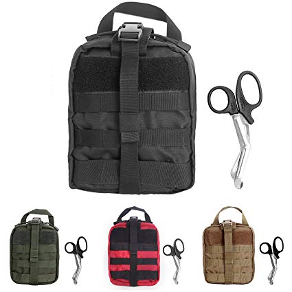 Compact Tactical MOLLE Rip-Away EMT Medical First Aid Utility Pouch 1000D Nylon Carlebben