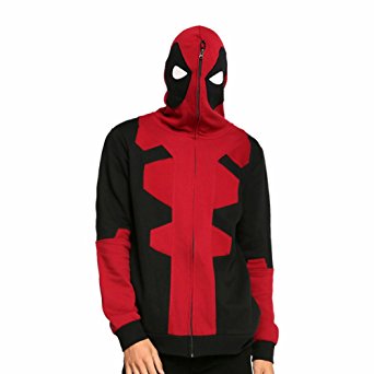 Rulercosplay Deadpool Cosplay Hoodie Red Cotton Hooded Cosplay Costume