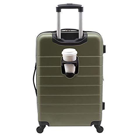 Wrangler 20" Smart Spinner Carry-On Luggage With Usb Charging Port, 20 Inch Carry-On, Olive Green