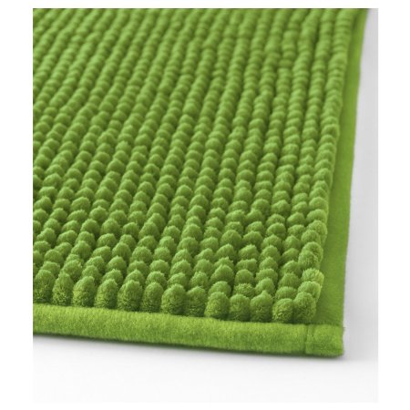 IKEA TOFTBO Microfiber Bath Mat - 35" x 24" | 1.25" Thick - Ultra Soft Super Absorbent Fast Dry (1, Green)
