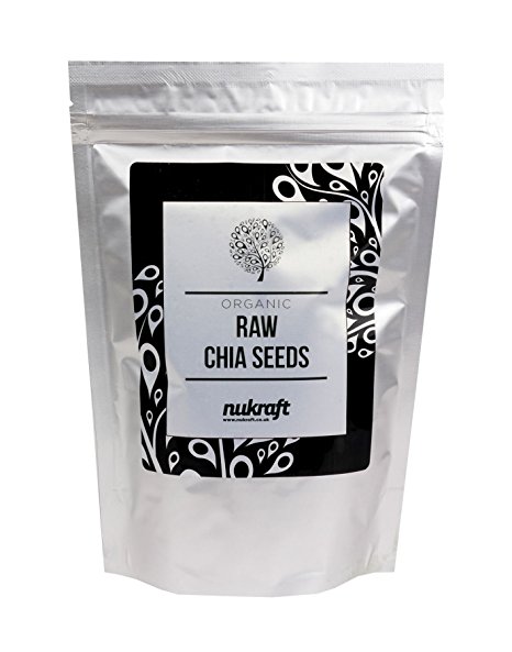 Organic Chia Seeds by Nukraft: 250g (also available in 500g and 1kg)