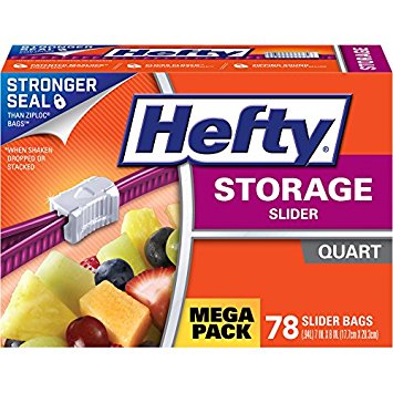 Hefty Slider Storage Bags (Quart, 78 Count)