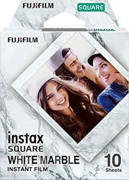 Fujifilm Instax Square White Marble Film - 10 Exposures
