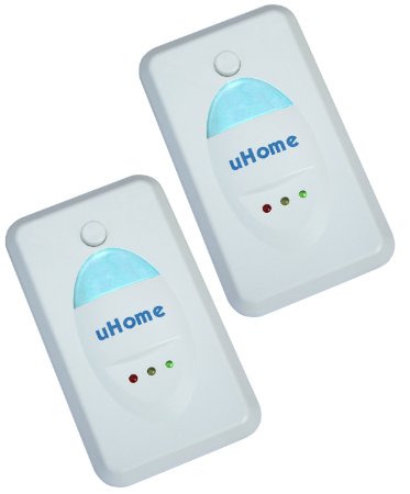 Set of 2 uHome Ultrasonic Pest Repeller - the Most Effective Pest Repeller Equipt with the Latest Ultrasonic Technology Repels All Kinds of Rodents and Insects with Built in Night Light
