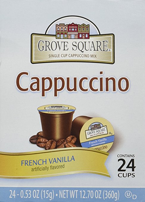 Grove Square French Vanilla Cappuccino Individual Cups - 72 ct.
