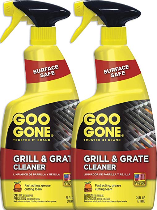 Goo Gone Grill & Grate Cleaner [2 Pack] Cleans Cooking Grates & Racks - 24 Fl. Oz