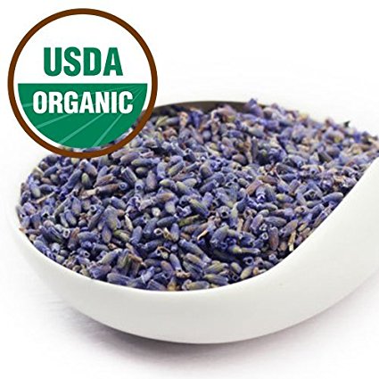 DualSpices Organic Lavender Flowers Blue French - 1 lb
