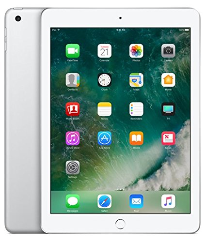 Apple iPad with WiFi   Cellular, 32GB, Silver (2017 Model)