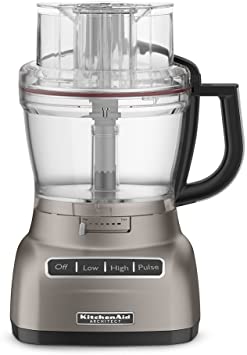 KitchenAid KFP1333ACS Architect Series 13-Cup Food Processor with Exact Slice System, Cocoa Silver