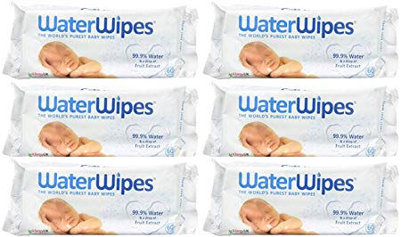 Dermah2O Dermah20 Water Wipes - "Worlds Purest Baby Wipes" 60S (Pack Of 6)