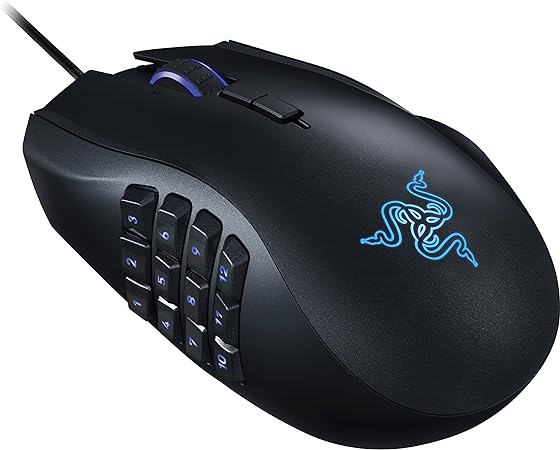 Razer RZ01-01610100-R3U1 Naga Chroma - Ergonomic RGB MMO Gaming Mouse- 12 Programmable Thumb Buttons & 16,000 Adjustible DPI