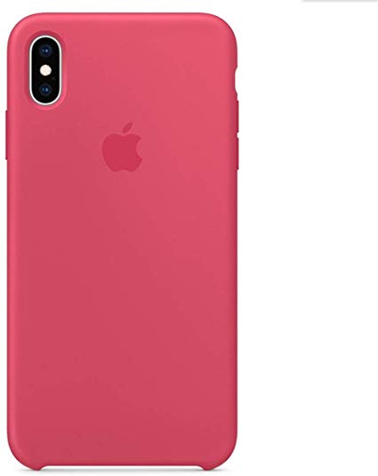 Maycase Compatible for iPhone Xs Case, Liquid Silicone Case Compatible with iPhone Xs 5.8 inch (Hibiscus)
