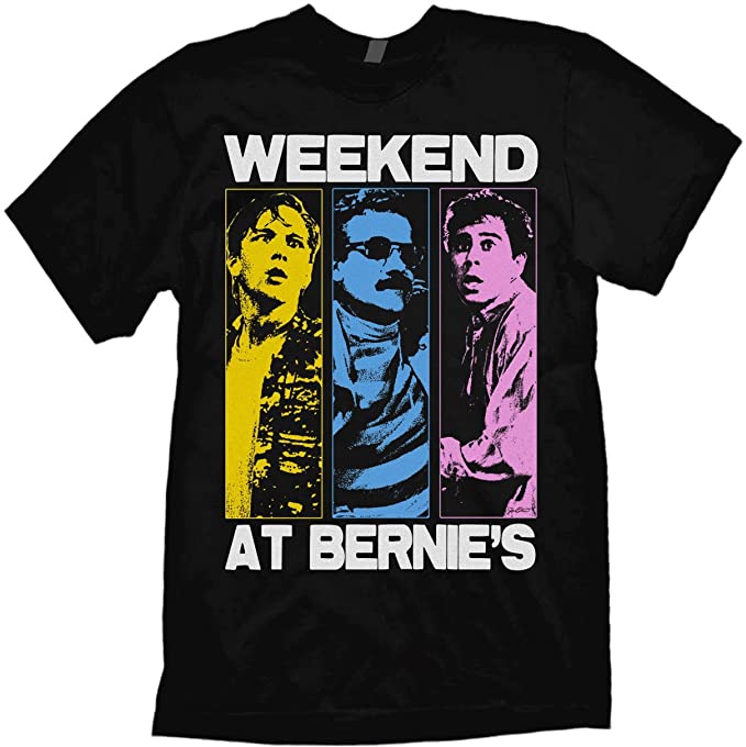 Jared Swart Artwork & Apparel Weekend at Bernie's Pop-Art 80s T-Shirt Certificate of Authenticity Included.