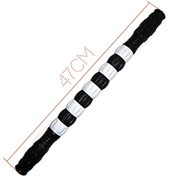 Dr. Health (TM) Muscle Roller Stick - Massage Tool for Releasing Myofascial Trigger Points, Reducing Muscle Soreness, Soothing Cramps and Relieving Muscle Pain
