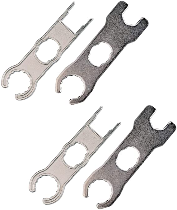 iGreely 4 Pcs Solar Metal Spanner Wrench,Solar Connector Tools, Assembly and Disassembly Tool for Solar Panel Cable PV System Wire and Connectors Assembly 2 Pairs