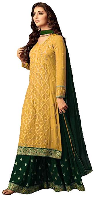 Ready Made Designer Indian/Pakistani Ethnic wear Georgette Plaazo Salwar kameez plus size 47001