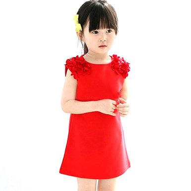 Weixinbuy Kid Girl's Sleeveless Flower Princess Party Dress