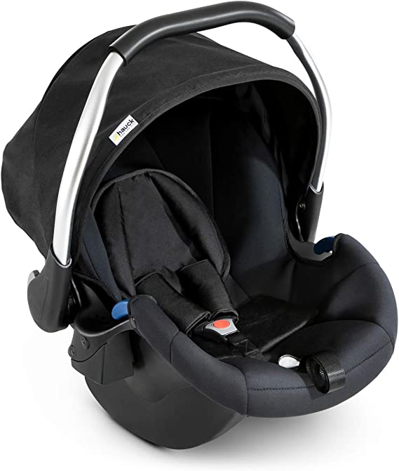 Hauck Comfort Fix, Lightweight Infant Car Seat Group 0 , ECE 44/04, from Birth to 13 kg, Side Impact Protection, Compatible with hauck Isofix Base, Black