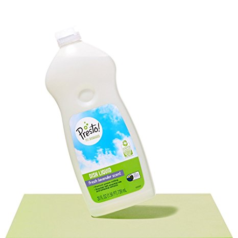 Presto! 95% Biobased Dish Liquid, Fresh Lavender Scent, 25-ounce bottles (pack of 6)