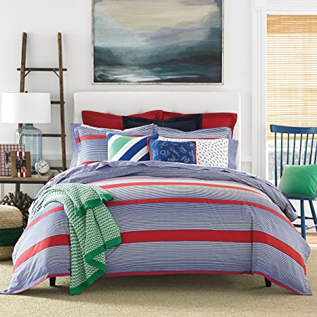 Tommy Hilfiger Arrowhead Comforter Set, Full/Queen, Red/Blue