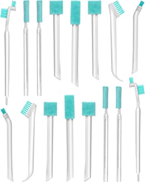 Small Cleaning Brushes,16 Pcs Deep Detail Cleaning Tools Household Crevice Cleaner Brush Set Multipurpose Tiny Detail Cleaning Brush for Bottle Cap Brush for Small Holes Corner Space Keyboard