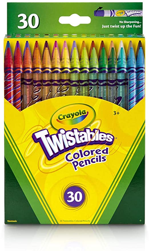 Crayola Twistables Colored Pencils, 30 Count, Assorted Colors, Gift