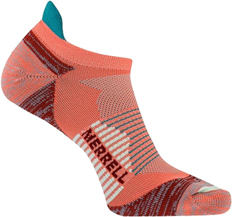 Merrell Unisex Men's and Women's Trail Running Cushioned Socks - 1 Pair Pack - Unisex Anti-slip Heel and Arch Compression