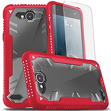 LG X Charge Case, Zizo Proton 2.0 Cover [Military Grade Drop Tested] w/ 0.3m 9H [Tempered Glass Screen Protector] - LG X Power 2 LV7