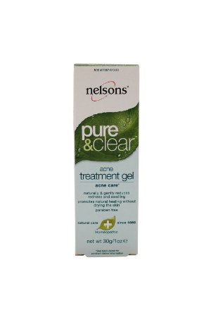Nelson Homeopathic Pure and Clear Acne Treatment Gel 1 oz 2 pack