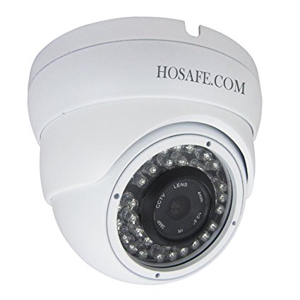 HOSAFE 2MD2W HD IP Camera 1080P POE Outdoor Night Vision ONVIF H.264 Motion Detection Email Alert Remote View Via Smart Phone/Tablet/PC, Working With Foscam IP Camera Software Blue Iris iSpy IP Camera DVR(White)