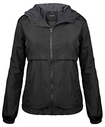 iLoveSIA Womens Fleece Lined Hooded Jacket with Rainproof Windproof Shell