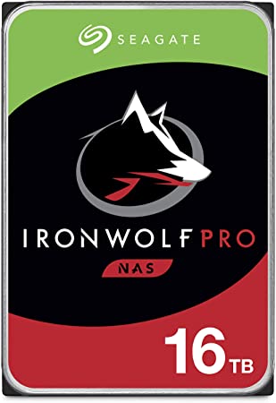 Seagate IronWolf Pro 16TB NAS Internal Hard Drive HDD – CMR 3.5 Inch SATA 6GB/S 7200 RPM 256MB Cache for Raid Network Attached Storage, Data Recovery Rescue Service (ST16000NE000)